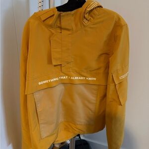 Yellow Jacket with Text Detail